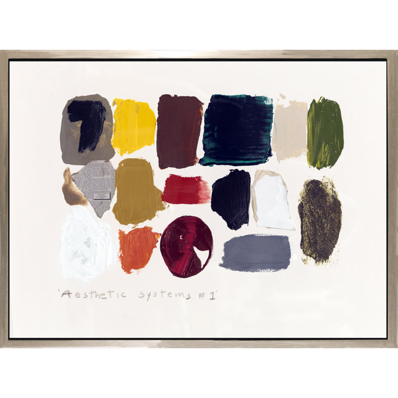 «Aesthetic System I», peinture sur toile à cadre flottant