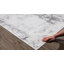 Tapis abstrait gris clair, gris foncé et noir Elyjah-469897082