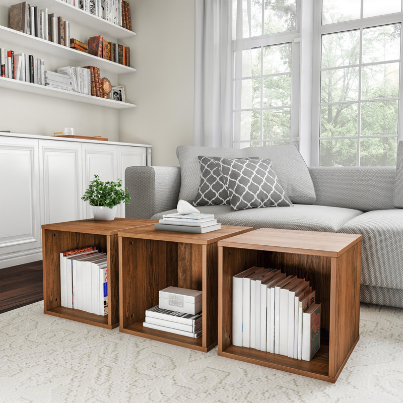 Table de bout empilable Danavia, Brun