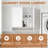 59" Multi-Purpose Cabinet with Hanging Rod (Laundry Room & Kitchen Use), White