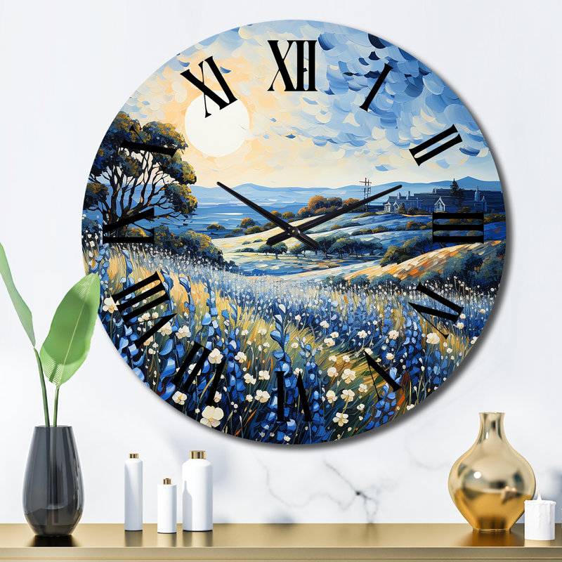 Horloge murale en métal Lakeside, Grand