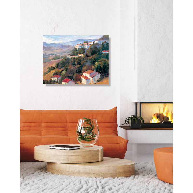 John Beard Collection''s Costa Del Sol On Giclee Canvas Hand Embellished Art, Black Framed Canvas