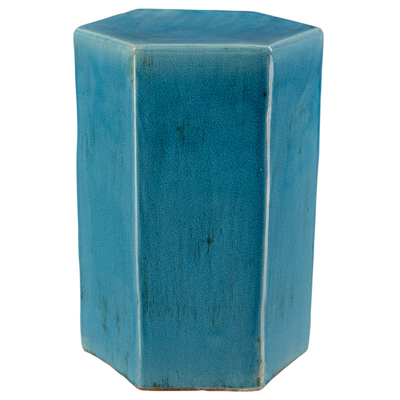 Porto End Table, Blue