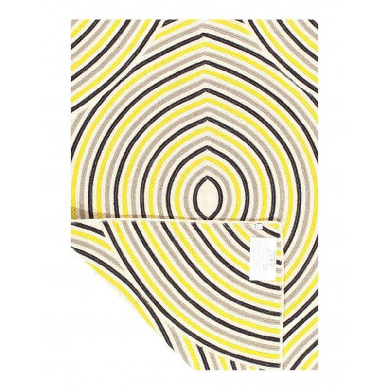 Geometric Area Rug in Yellow