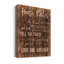 House Rules - Reproduction d'art textuel sur toile tendue-954400015