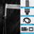 Matte Black 3-Function Shower Tub Faucet Set – 10 Inch Rain Shower Handheld Spray Water-Saving High Pressure All-Metal Bathroom System