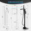 Robinet de baignoire à fixation au sol en laiton massif 37-1 / 2 "avec douche à main-99170889