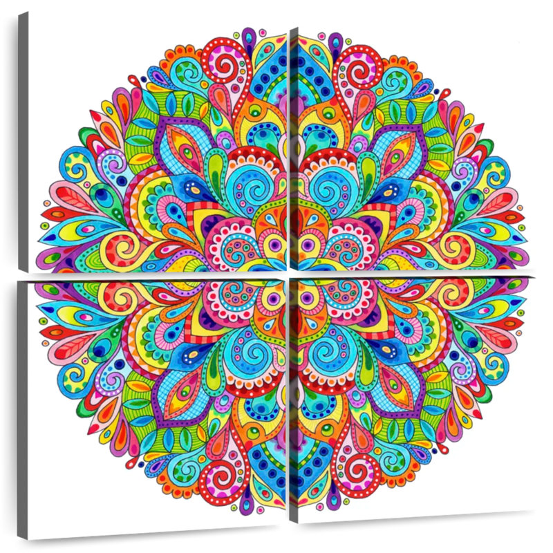 Mandala de bonbons durs Kerner, H 18 po x l 18 po