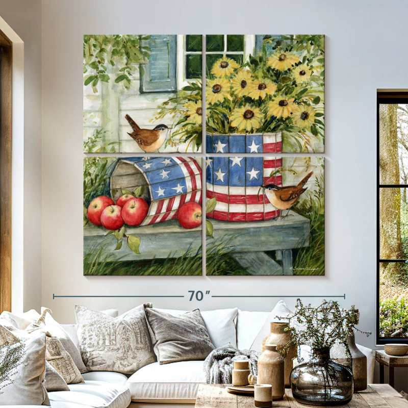 Lelar Old Glory II, 57" H x 57" W