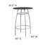 Danit 3 - Piece Bar Height Table Set with Backless Vinyl Upholstered Padded Stools