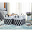 Bac de rangement pliable | Panier pliable en tissu robuste avec poignées-414657956