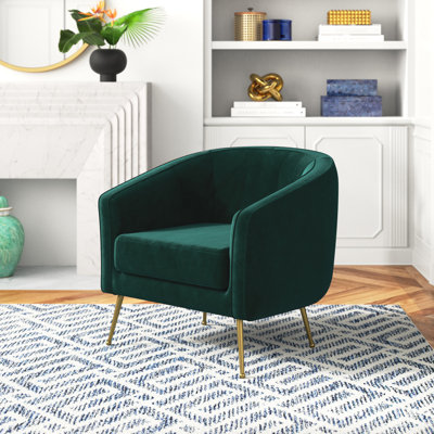 Lucciano Velvet Barrel Chair