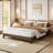 Platform Bed Frame with Wood & Metal Slats, 10.2" Underbed Storage, Easy Assembly,-434061195-434061185