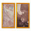 «Brown Abstract Paint Strokes», ensemble de 2 peintures sur toiles-1327761224-1327761227