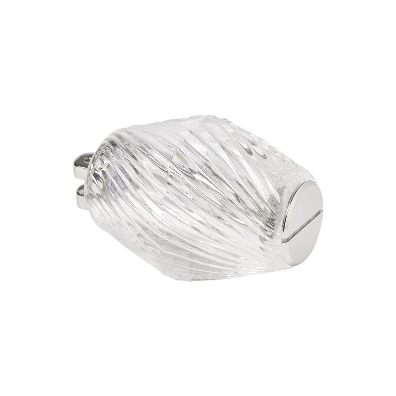 Collier LED Chandelier, Polished Nickel, 132"