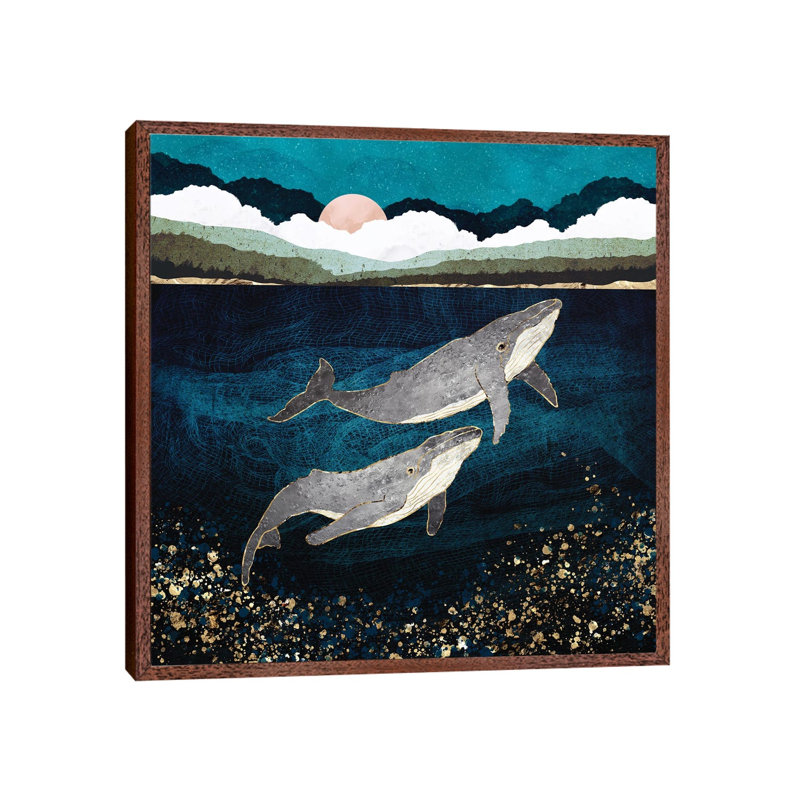 Bond VI - Print on Canvas, 66.04 cm H x 66.04 cm W, Classic Brown Wood Framed