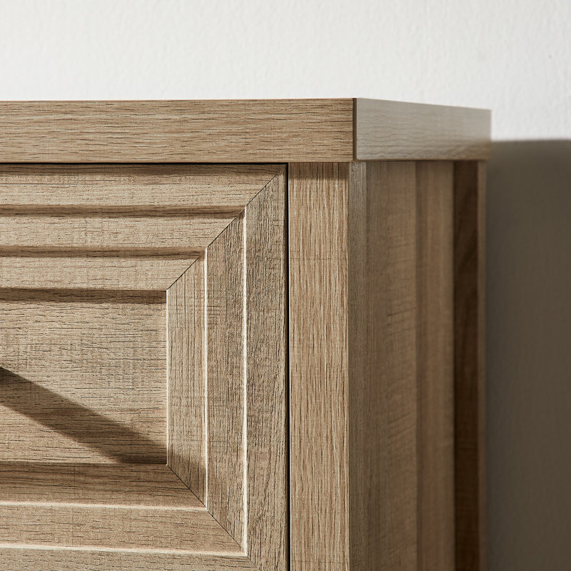 Commode 7 tiroirs pour la chambre à coucher Hewett, Naturel