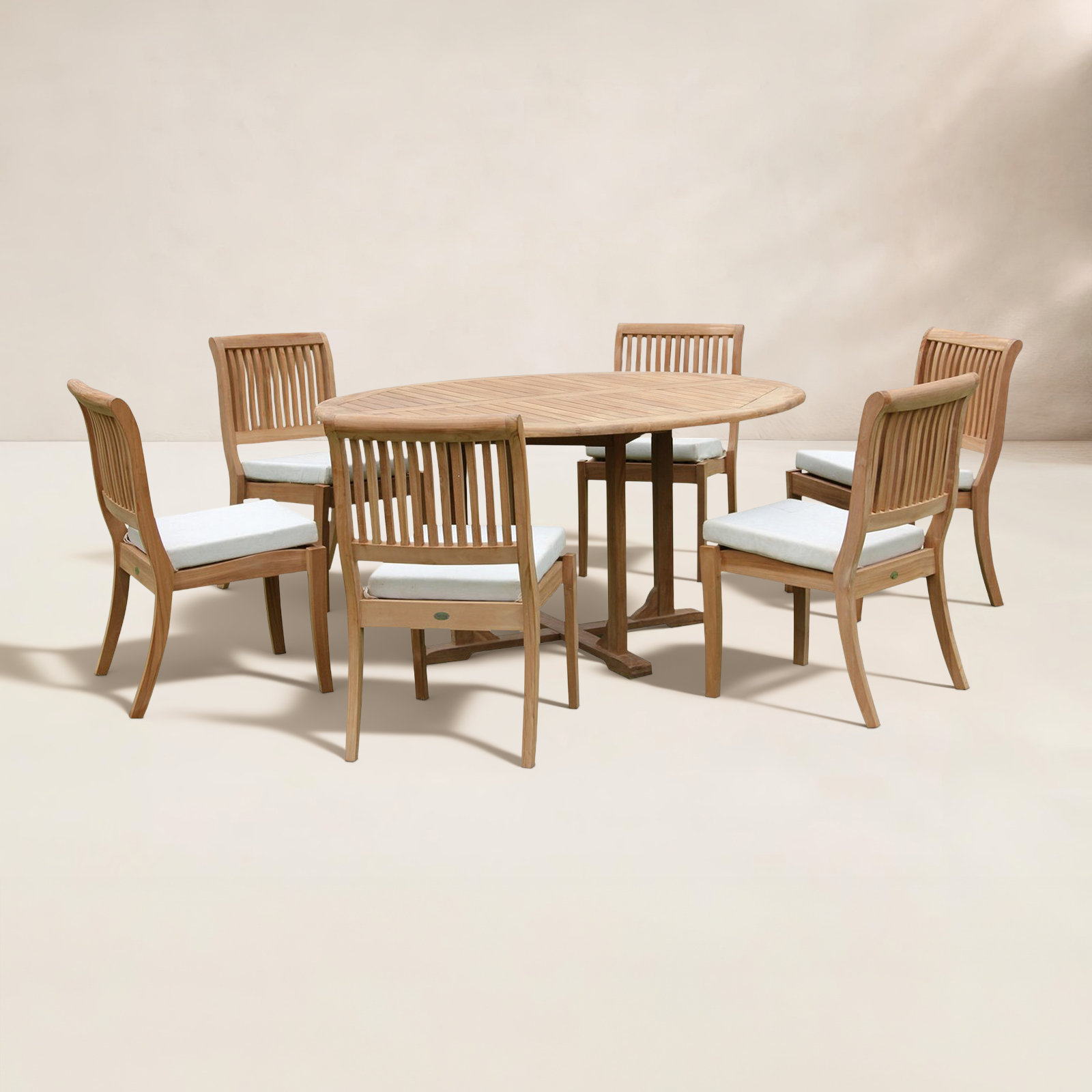 Masten 122" Teak Patio Dining Set