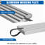 Planche de travail télescopique en aluminium robuste - Capacité de 440 lb - Plateforme de 12,5 pouces antidérapante - Panneau d'extension d'échafaudage en échelle pour la rénovation et la construction - Taille télescopique 8 à 13 pi