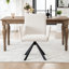 Chaise pivotante rembourrée avec pieds en métal-740783748