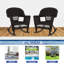 Chaise berçante en osier Raenesha