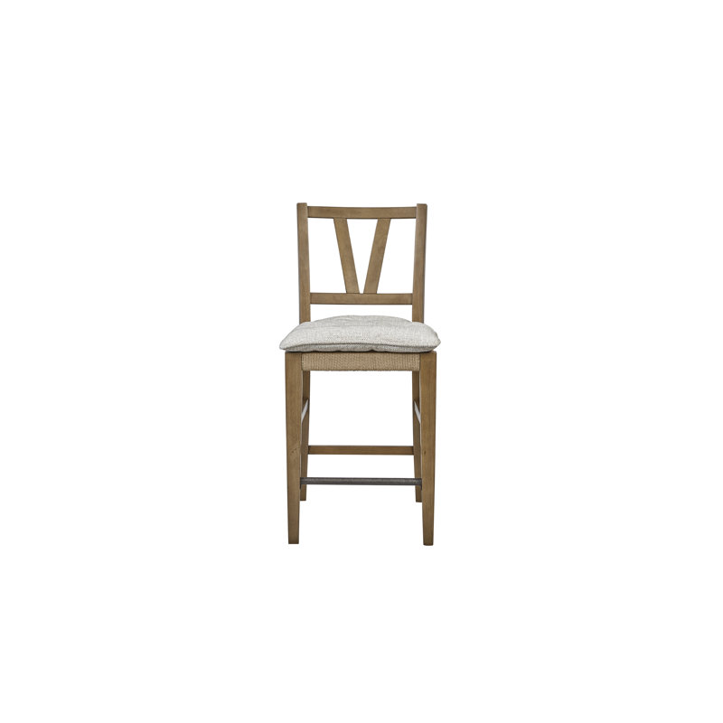 Counter Stools with Solid Wooden Frame & Slat Back