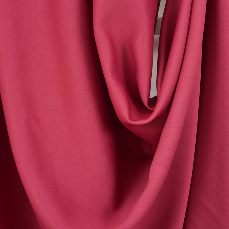 Sateen Look Room Darkering Room Darkening Curtain Pair, 52" W x 72" L, Sugar Pink