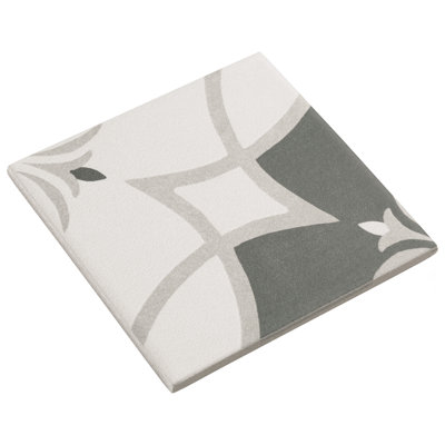 Twenties 4" x 4" Ceramic Patterned Wall & Floor Tile