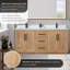 Meuble-lavabo double 72 po avec miroir Anais