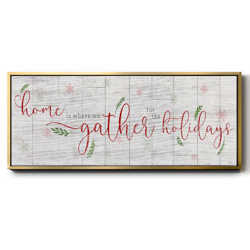 Holidays Gather- Framed Canvas