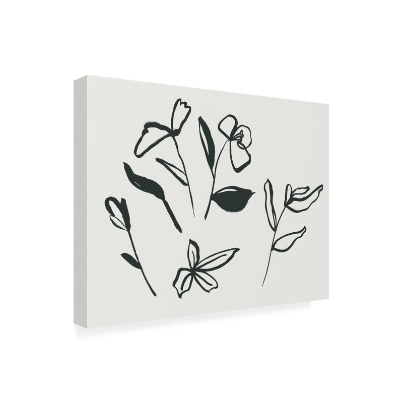 Peinture bolognaise «Bachelor II Flora II» par Melissa Wang, peinture, H 18 po x l 24 po x P 2 po