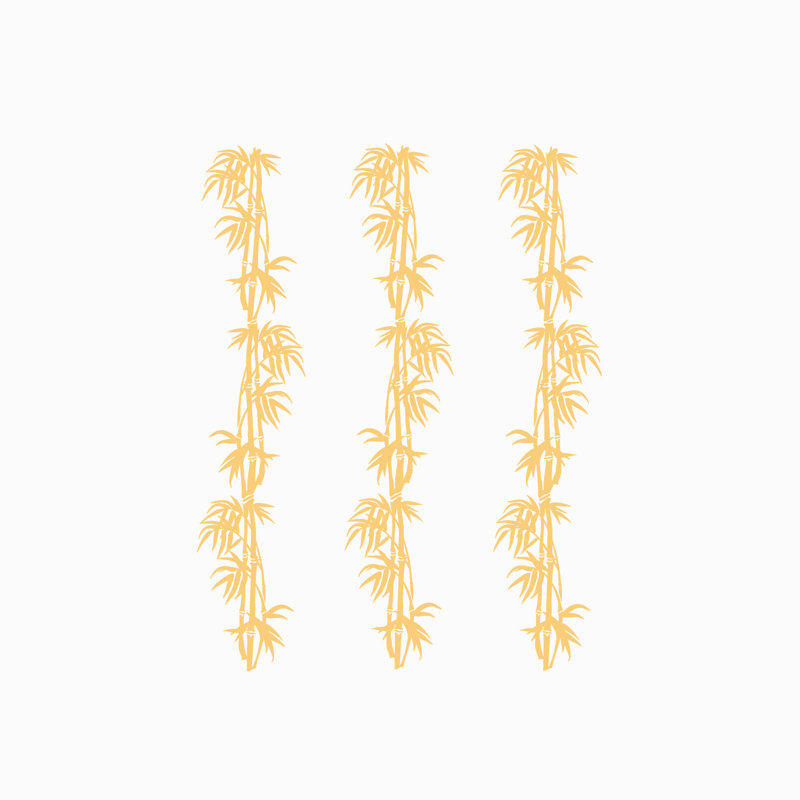 Plants & Flowers Non-Wall Damaging Wall Decal, Cream