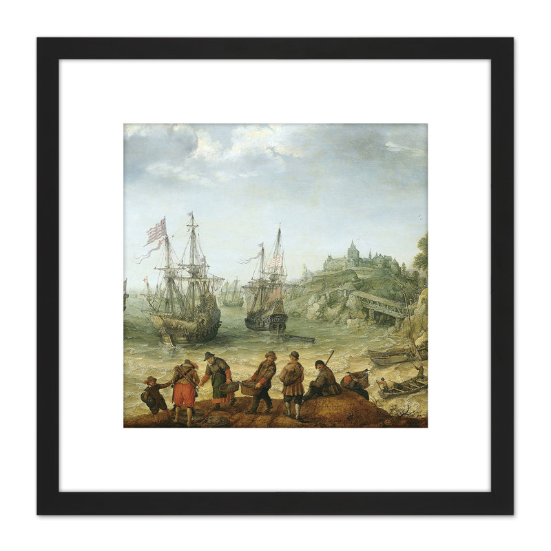 Adam Willaerts Ships Off A Rocky Coast Painting by Adam Willaerts - Single Picture Frame Painting