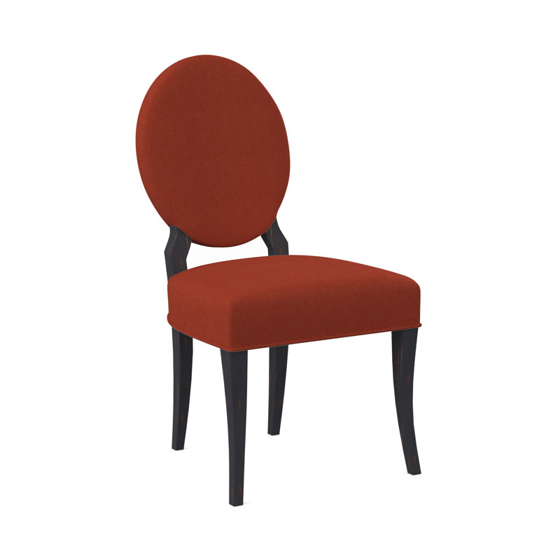 Chaise de salle à manger Cameo, Ébène vintage, Mélange de polyester Margaret Tangelo