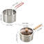 Living And Home 304 Stainless Steel + Glass + Wood Stock Pot