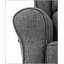 Chaise berçante Fabien en tissu gris