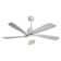 52 Inch Modern Ceiling Fan With Dimmable LED Light 5 Solid Wood Blades Smart Remote Control Reversible DC Motor