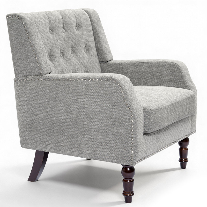 Fauteuil d'appoint rembourré 21,65 po, Gris