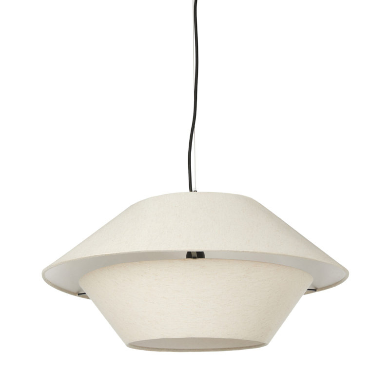 Luminaire suspendu McCarthy - beige, Coton, Beige