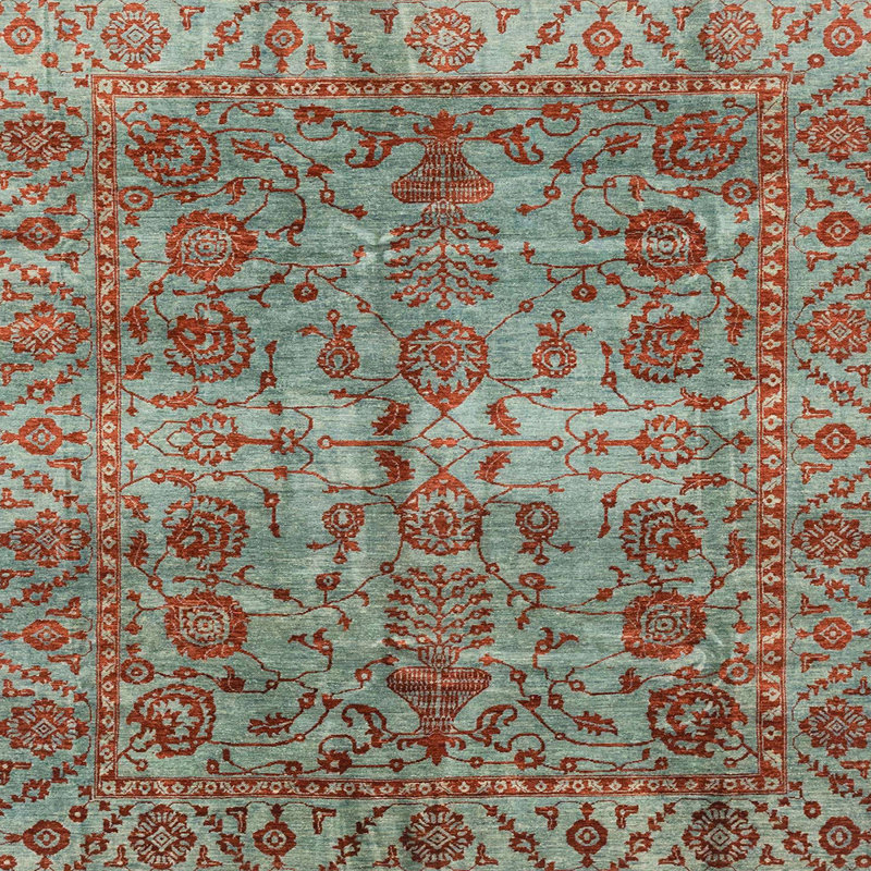 Abstract Indoor Rug, Square 3'