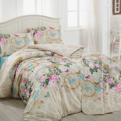 Ensemble de housse de couette en mélange de coton Saucedo