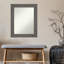 Miroir mural de salle de bain 23,5 po x 29,5 po Rustic Plank-873726554