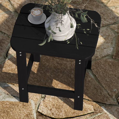 All-Weather Poly Resin Wood Adirondack Side Table