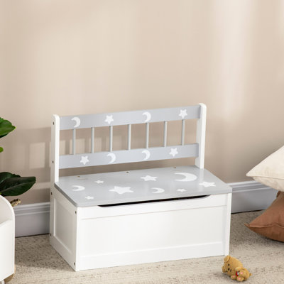 Bedroom Storage Unit - Grey, 23.5" L X 11.75" W 19.75" H Dimensions Box Bench With 27l Interior Large Capacity For & , Grey