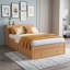 Lit plateforme avec bureau et rangement-606790032