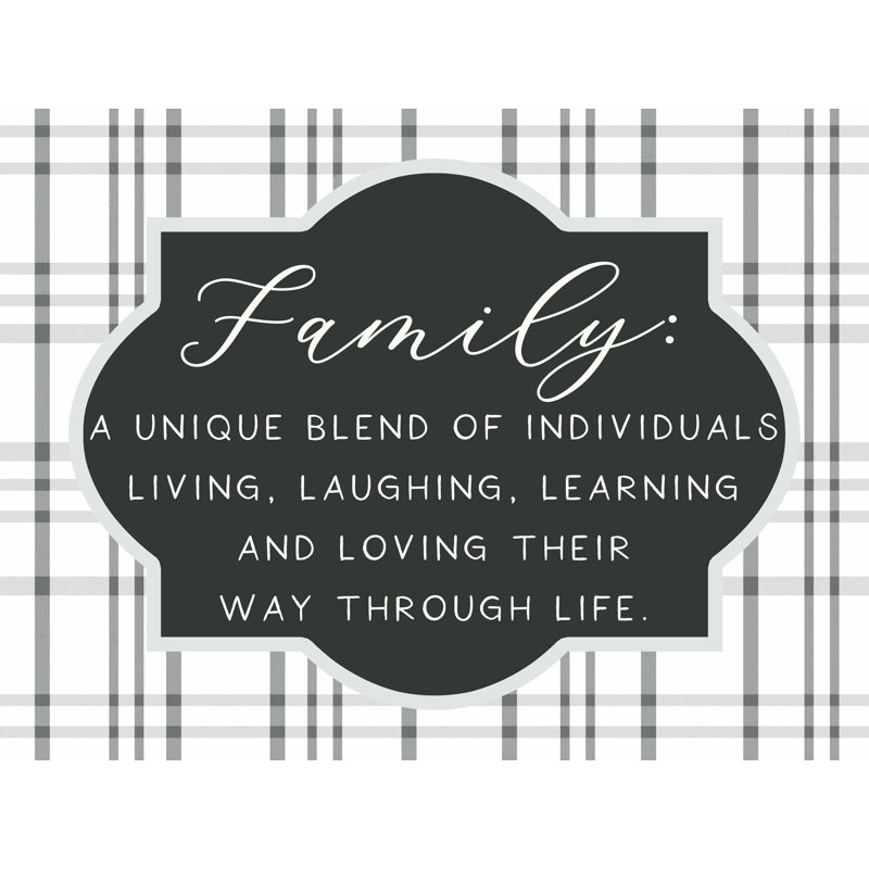 Family Définition - Impression sur toile tendue, L 48 po x H 36 po