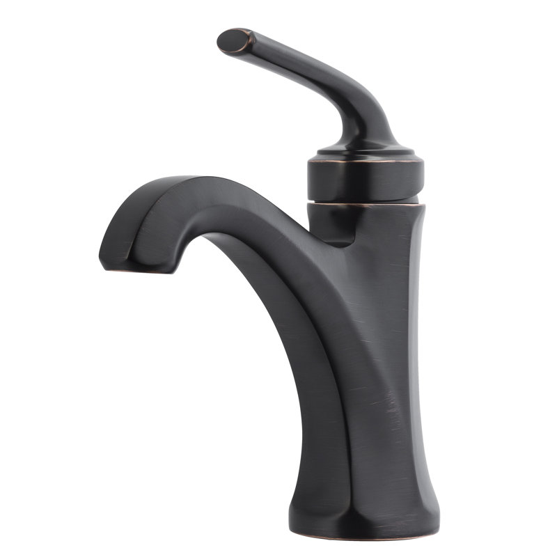 Arterra Single Hole Bathroom Faucet with Drain Assembly, Tuscan Bronze