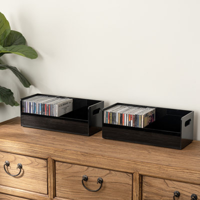 2 Piece Acrylic Cd Storage Rack