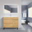 Bairdstown 40 po L x 18 po P 1 porte et 2 tiroirs Meuble-lavabo autoportant avec évier simple et Comptoir en Céramique blanc