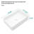 19.63"X13.69" White Ceramic Rectangular Vessel Bathroom Sink